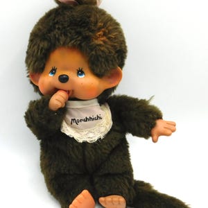 Vintage MONCHHICHI Sekiguchi Plush Doll ~ Thumb Sucker 1974 8.5&quot;