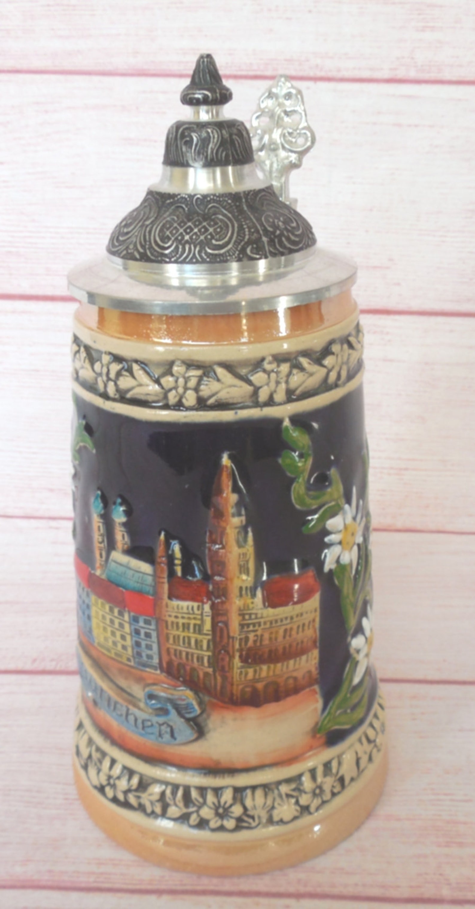 Vintage Handarbeit/beer Stein/made in Germany/munich/new Town Etsy