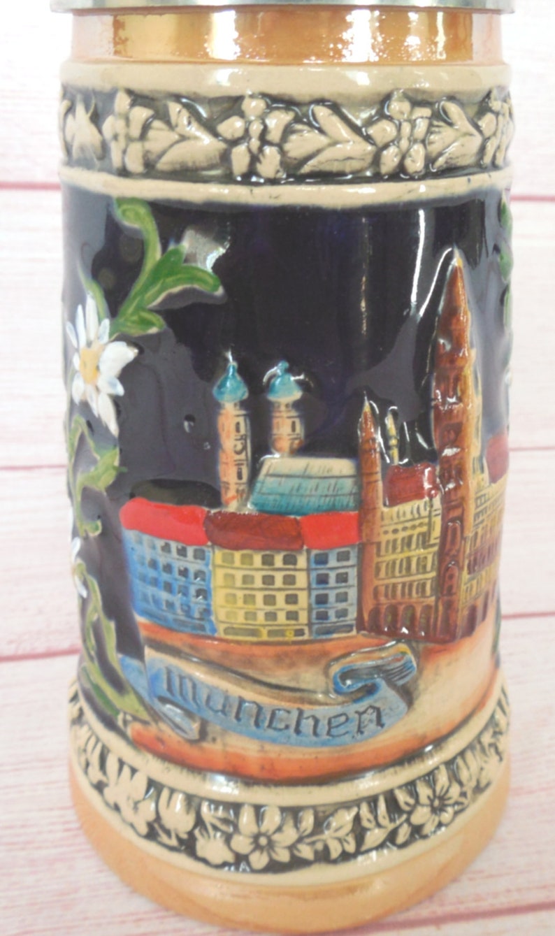 Vintage Handarbeit/beer Stein/made in Germany/munich/new Town Etsy