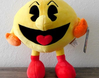 PAC MAN Plush 12"H Doll Bandai Namco NWT Collectible Atari Merch