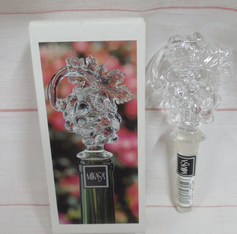 VINTAGE MIKASA Crystal Wine Bottle Stopper/mikasa Austrian Etsy