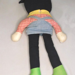 VINTAGE MICKEY MOUSE Rag Doll/old Mickey Mouse Plush Doll/rare Mickey ...