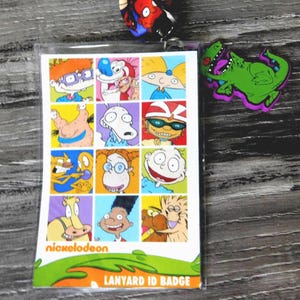 Rugrats Lanyard ~ 90s TV Nickelodeon 20&quot; Lanyard w/ID Badge NOS