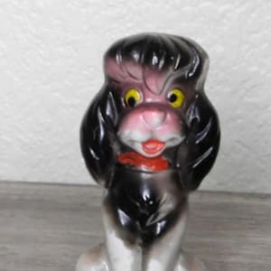 Vintage Dog Figurine Mid Century Kitschy Spaniel Figurine Made in Japan