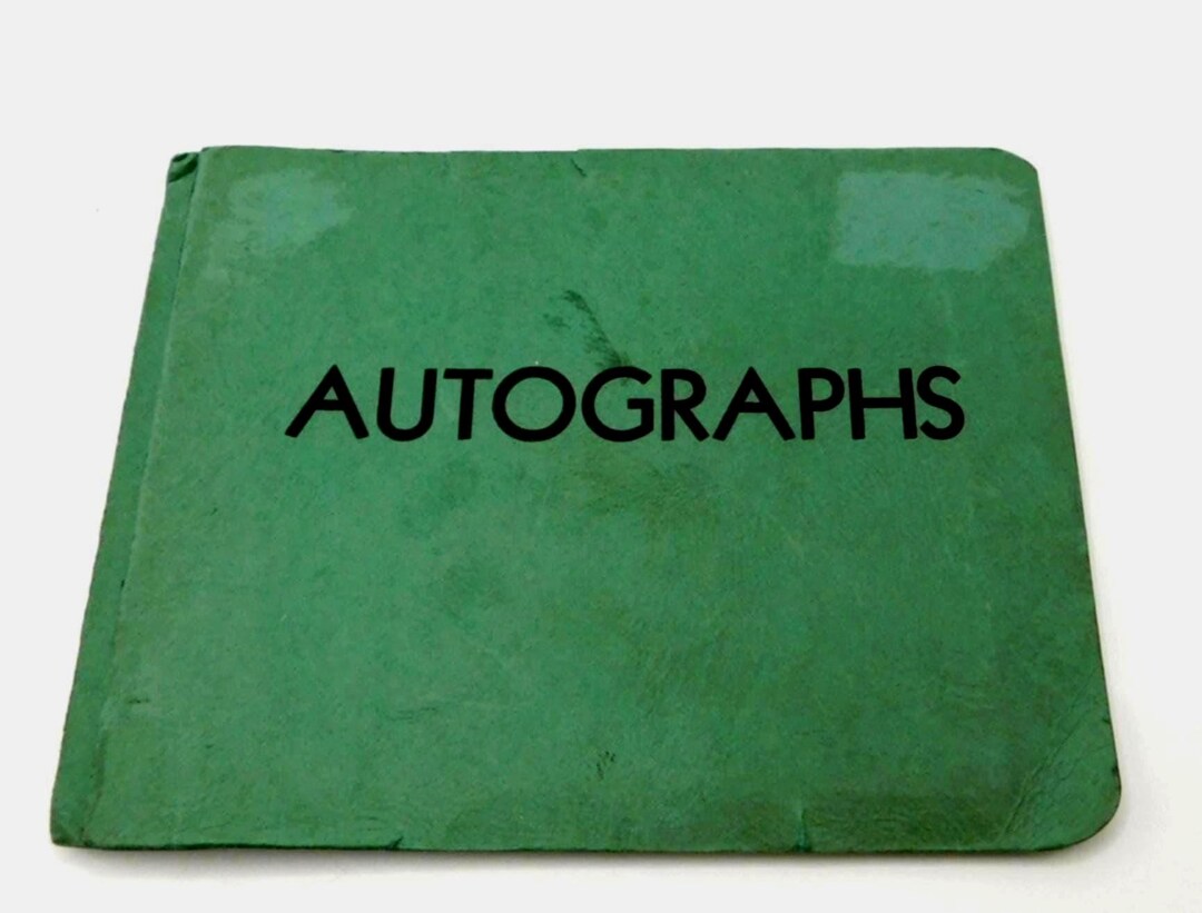 Vintage AUTOGRAPH Book UNUSED ~ Mid Century School Autograph Book - Etsy