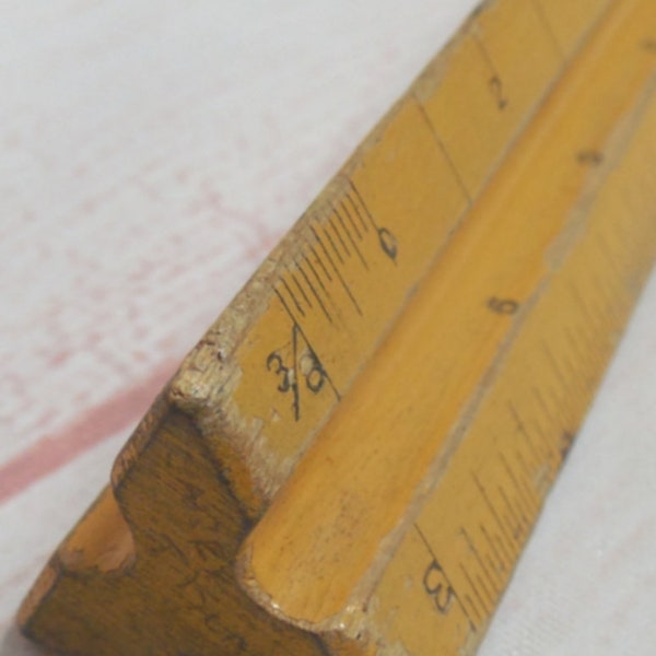 Vintage Wooden Ruler - Etsy