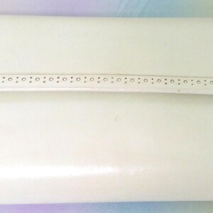 Cartera vintage de piel de vacuno blanca para mujer ~ MCM Grandmacore Fashion, años 60