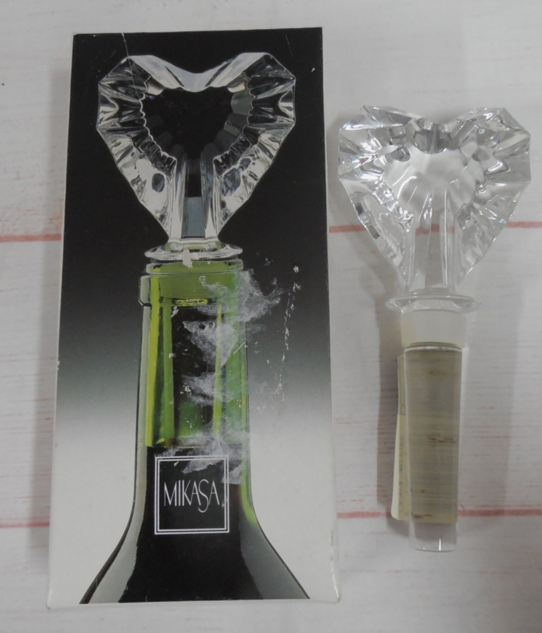 VINTAGE MIKASA Crystal WINE Bottle Stopper/mikasa Austrian Etsy