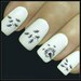 Flower Nail Decal Dandelion Nail Art 20 Water Slide Decals Fingernail Decals Nail Tattoos Nail Transfers