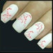Flower Nail Decal Nail Art 20 Water Slide Decals Fingernail Decals Nail Tattoos Nail Transfers