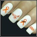 Nail Decal MS Nail Art 20 Water Slide Decals Fingernail Decals MS Awareness Nail Tattoo