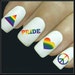 Nail Decal Pride Nail Art 20 Water Slide Decals Fingernail Decals Nail Tattoo