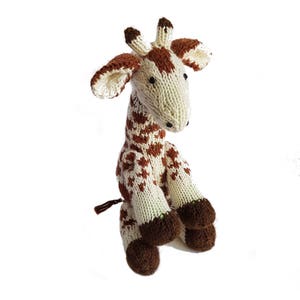 Knitted Giraffe, PDF Pattern, Knitting Pattern, DIY, Knitted Giraffe, Stuffed Animal, Hand Knit Toy, Plushie, Cute Giraffe Toy, baby shower image 6