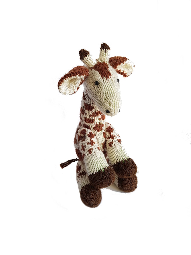 Knitted Giraffe, PDF Pattern, Knitting Pattern, DIY, Knitted Giraffe, Stuffed Animal, Hand Knit Toy, Plushie, Cute Giraffe Toy, baby shower image 6