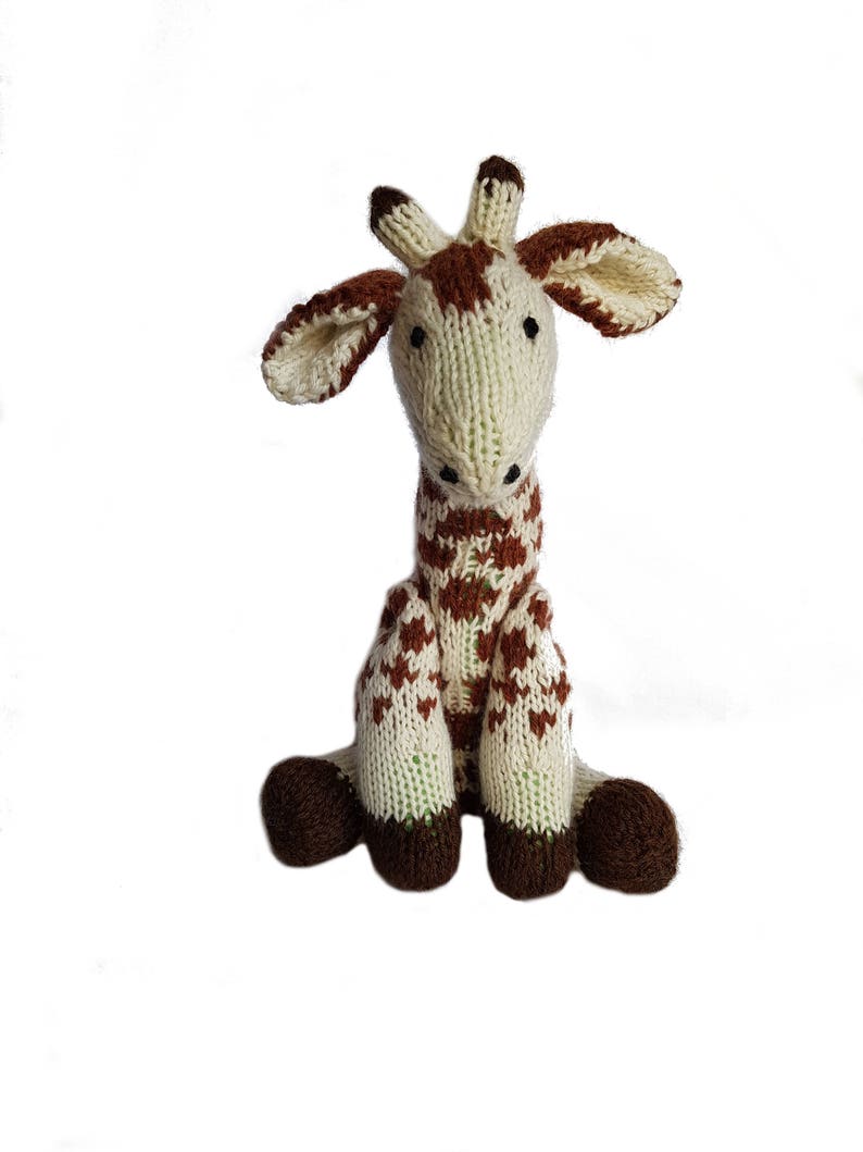 Knitted Giraffe, PDF Pattern, Knitting Pattern, DIY, Knitted Giraffe, Stuffed Animal, Hand Knit Toy, Plushie, Cute Giraffe Toy, baby shower image 7