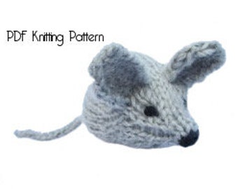 Knitted Mouse Pattern, PDF Pattern, Knitting Pattern, DIY, Knitted Mouse, Stuffed Animal, Stuffed toy, Hand Knit Toy, gift,