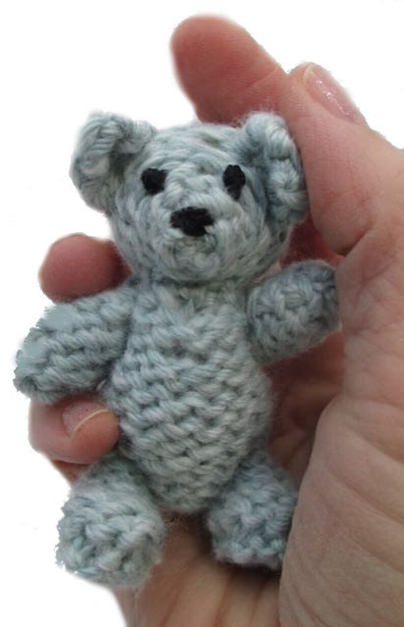 Knitted Tiny Teddy Bear Pattern, DIY Amigurumi (PDF Pattern) image 2