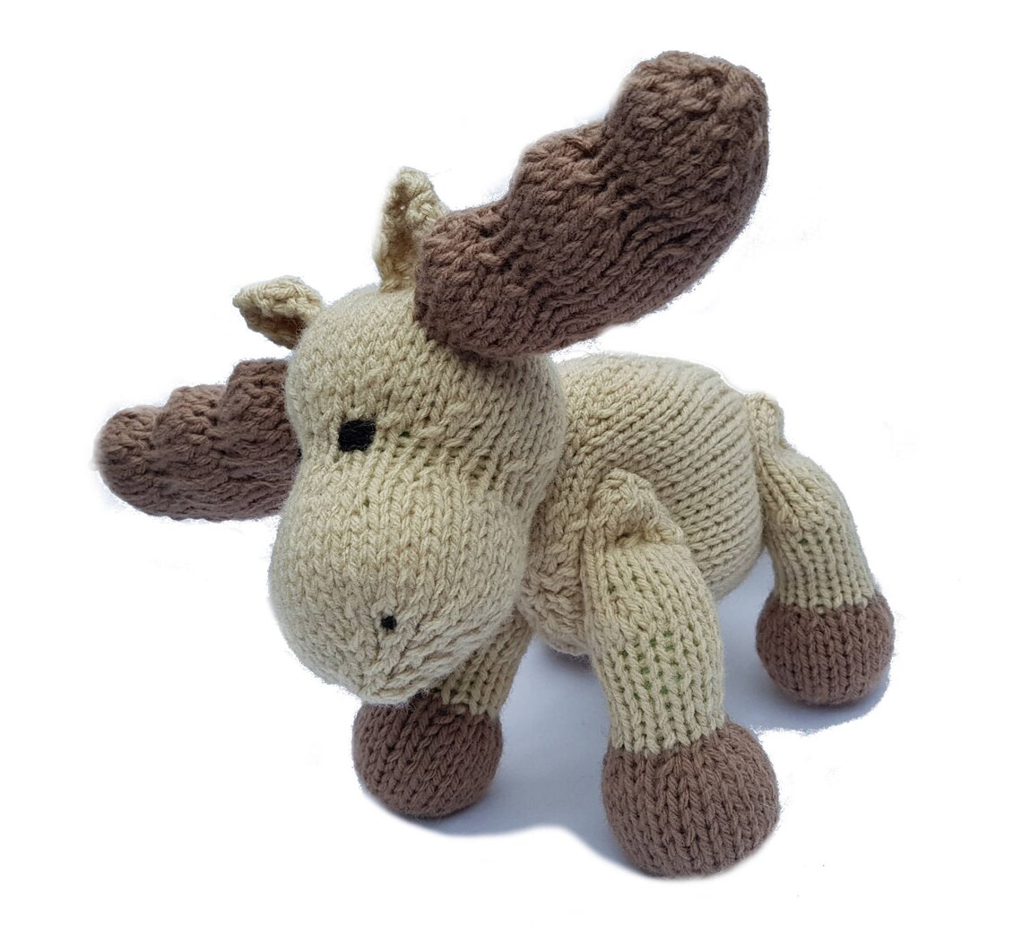 Knitted Moose PDF Pattern Knitting Pattern DIY Amigurumi Etsy