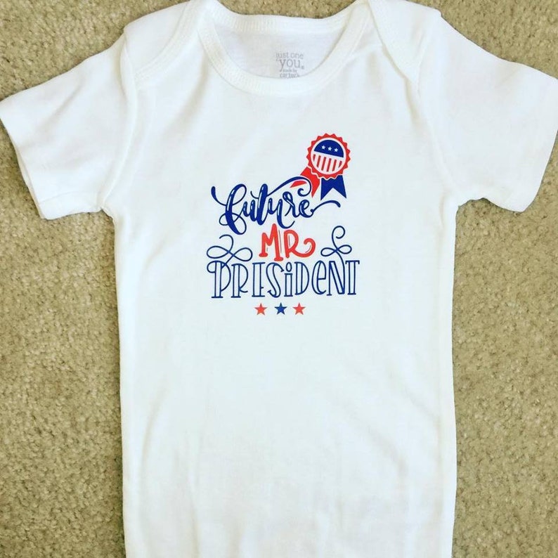 Future Mr President Shirt or Bodysuit Fourth of July Shirt Boy/'s 4th of July Shirt Independence Day Mister President Boy President