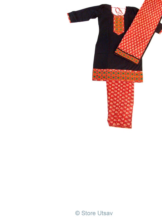 Salwar Kameez Readymade Dupatta Gujarati Kutch Jat 