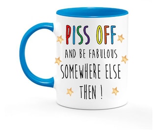 NEW JOB GIFT - New Colleague Mug New Job Work Bestie Work Leaving Gift Personalised Piss Off Fun Gift