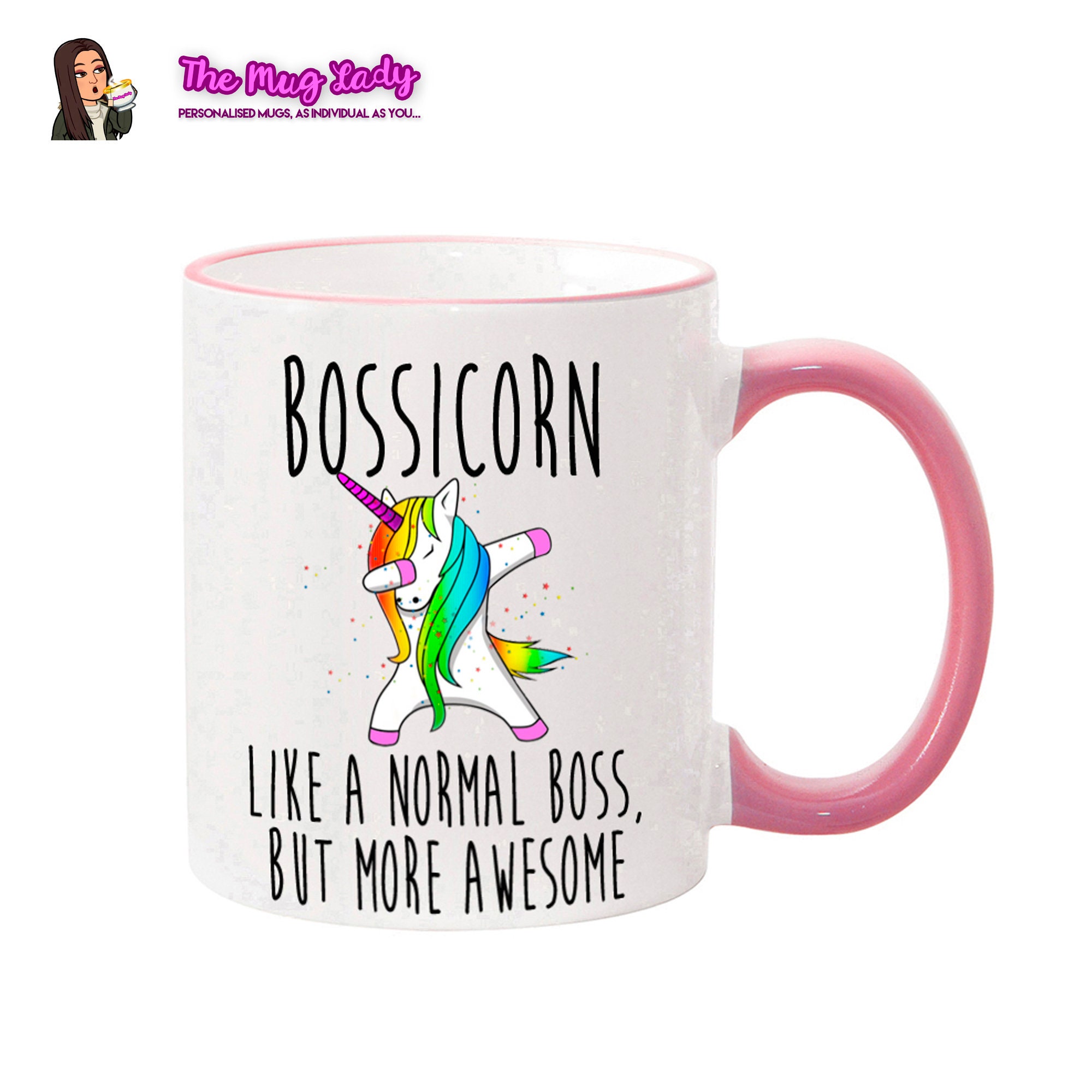 Gift Base Bossicorn Einhorn Sportflasche 600 Ml, Weiß – Metallflasche Mit 2 Kappen, Für Gym & Alltag