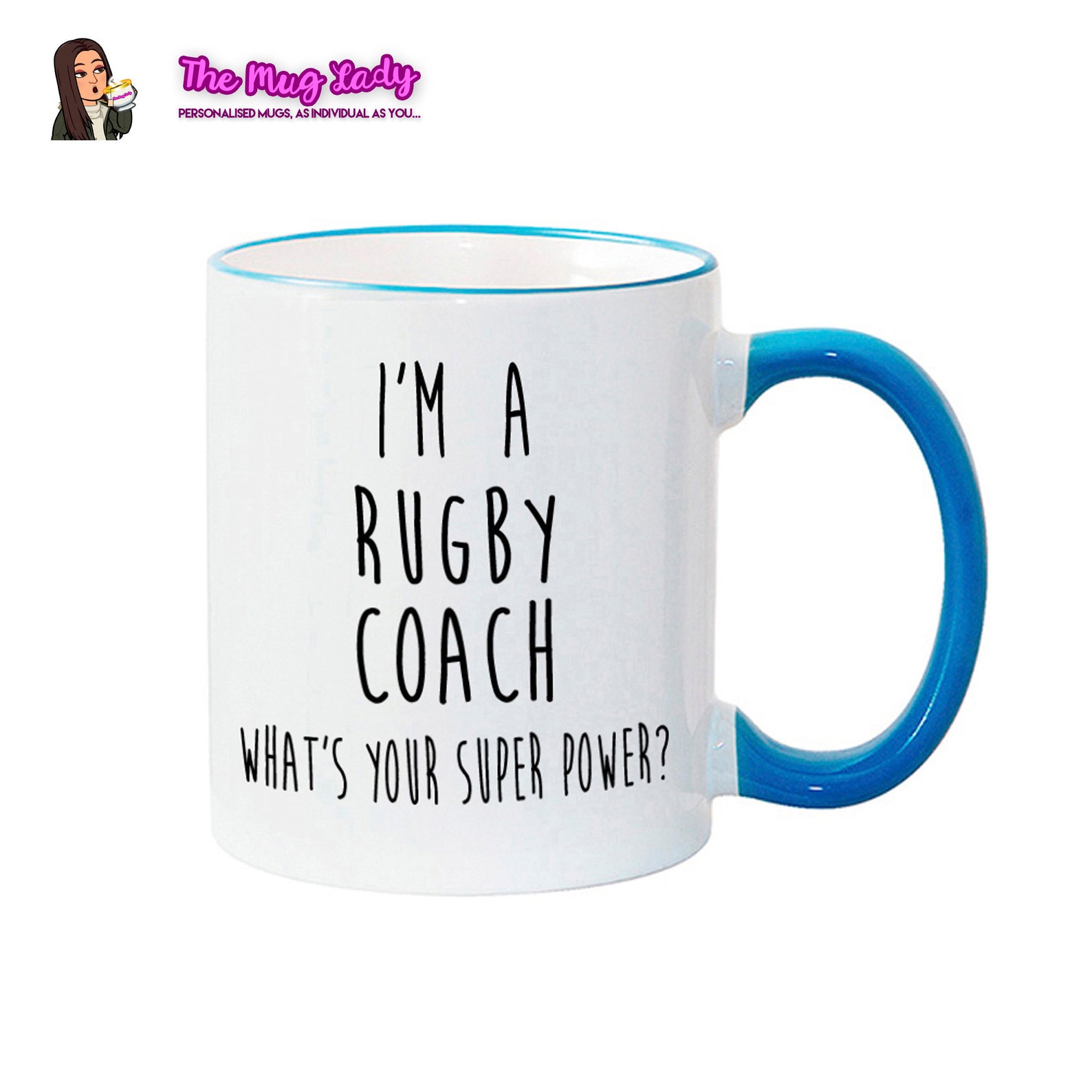 RUGBY COACH MUG Superpower Rugby Coach Gift Etsy