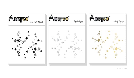 Addttoo Oeil Tatouage étoiles Filantes Costume Party Belle Bijoux Black Silver Ou Gold Princesse Déguisements Accessoires Tatouage Temporaire D29