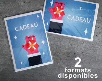 Carte Cadeau - Cadeau - format A6 - différents formats - avec enveloppe