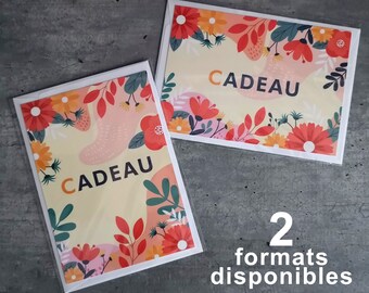 Carte Cadeau - Cadeau - format A6 - différents formats - avec enveloppe