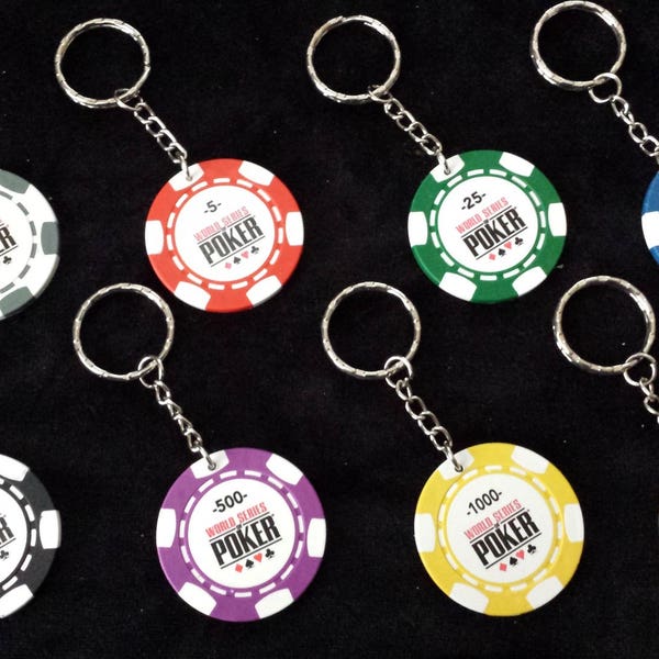 Porte clef / bijou de sac jeton POKER WSOP officiel