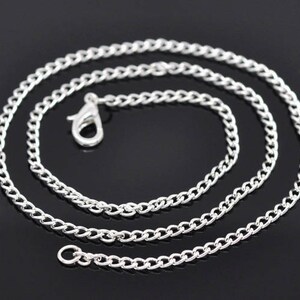 Collier chaine 46cm 18, 62cm 24 ou 78cm 30 Maille 2x3mm 1 x 46cm (18")