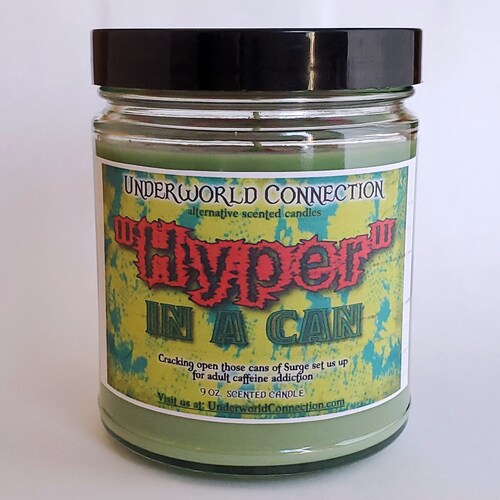HYPER in a CAN scented candle