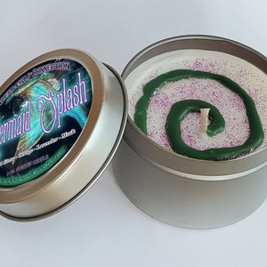 MERMAID SPLASH scented candle 4oz. tin