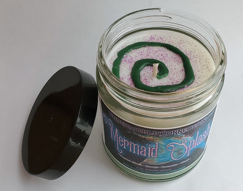 MERMAID SPLASH scented candle 9oz. jar