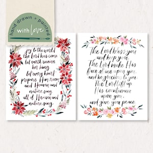 Custom Hand Painted Lettered Modern Calligraphy Watercolor Painting of a Quote, Song Lyric, Bible Verse, Saying Personalized