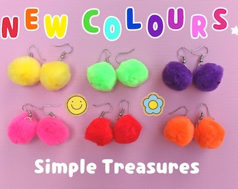 Cute Pom-Pom Earrings