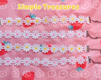 Daisy Chain Choker - Pink/Yellow