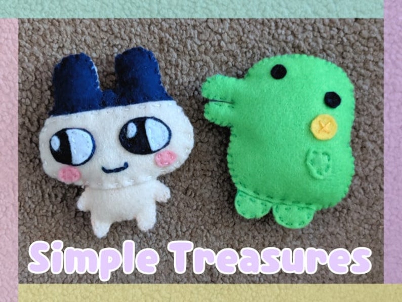 Custom Tamagotchi Felt Plush | Etsy
