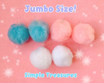 JUMBO Cute Pom-Pom Earrings