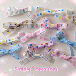 2 Pack Kawaii Hair Bows