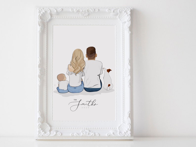 Mother's Day Gift Gift for Mum Gift for Mother Personalised Mothers Day Gift Personalised Gift Gift for Mom Family illustration image 1