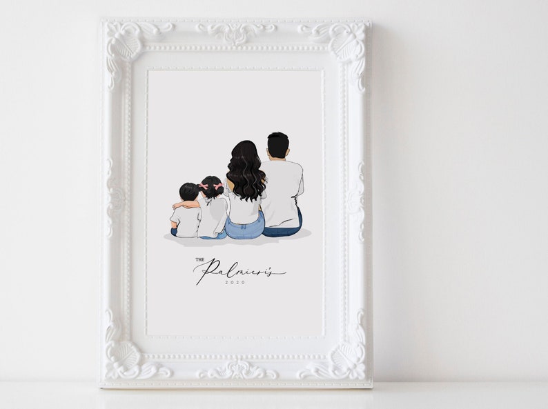 Mother's Day Gift Gift for Mum Gift for Mother Personalised Mothers Day Gift Personalised Gift Gift for Mom Family illustration image 2