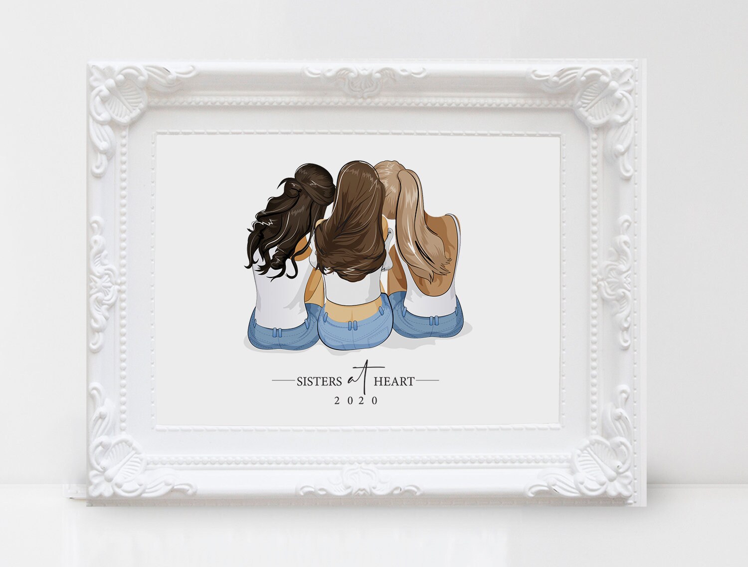 Personalized Best Friend Illustration Best Friend Gifts Etsy Canada