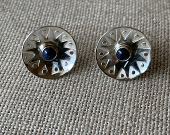 Sterling Silver and Lapis Earrings