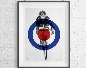 Bradley Wiggins art print poster