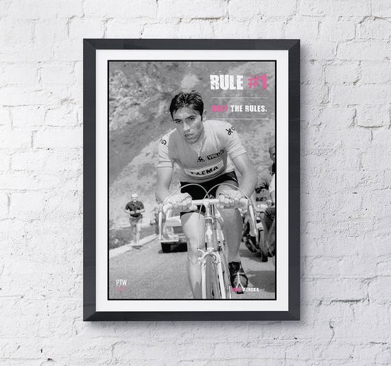 Regle 1 Obeir Aux Regles Cyclisme Citation Eddy Merckx Etsy