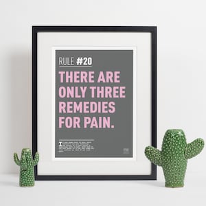 Radfahren Motivation: Regel #20 (A4 Digital Druck) Kunstdruck