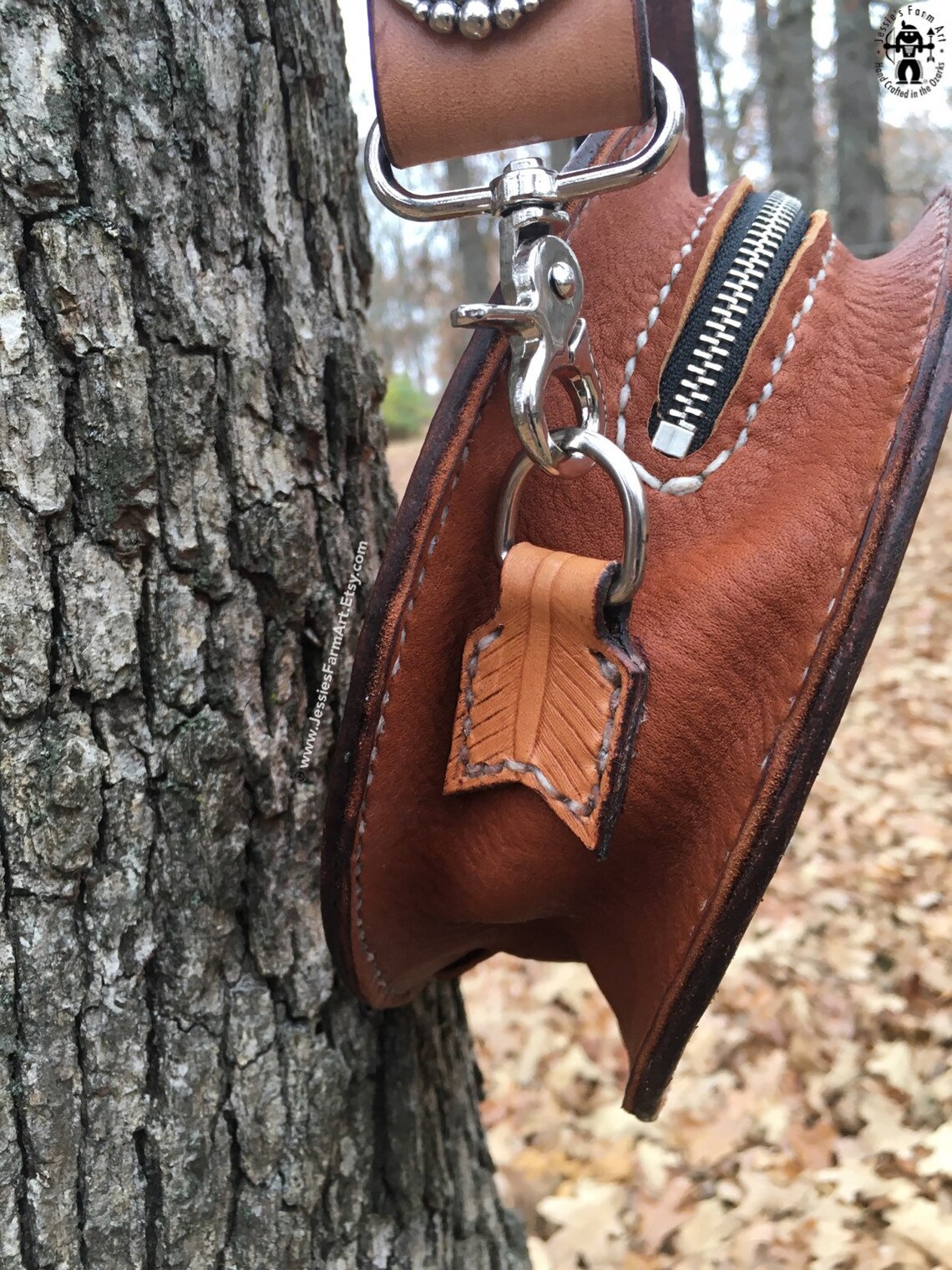 Crossbody Rope Can Purse. Hand Carved and Tooled Leather. Etsy