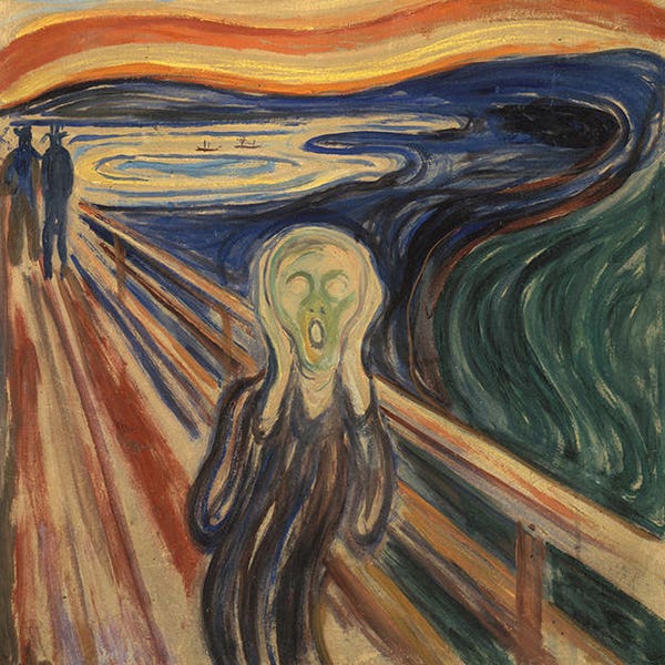 Edvard Munch "The Scream" (digital download of the original painting, high resolution jpg), instant download artwork